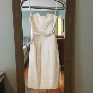 White House Black Market strapless dress EUC